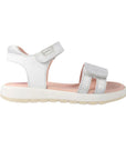 Garvalin Metallic Silver Stripes Sandals