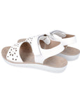 Garvalin White Lattice Sandals