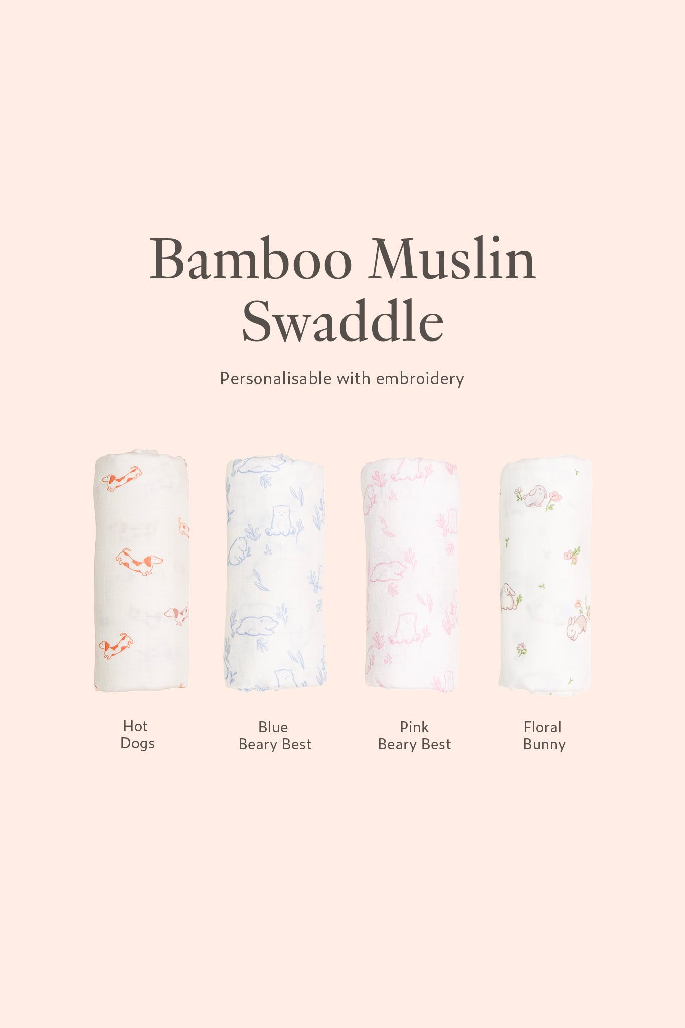 Bamboo Muslin Swaddle | The Elly Store