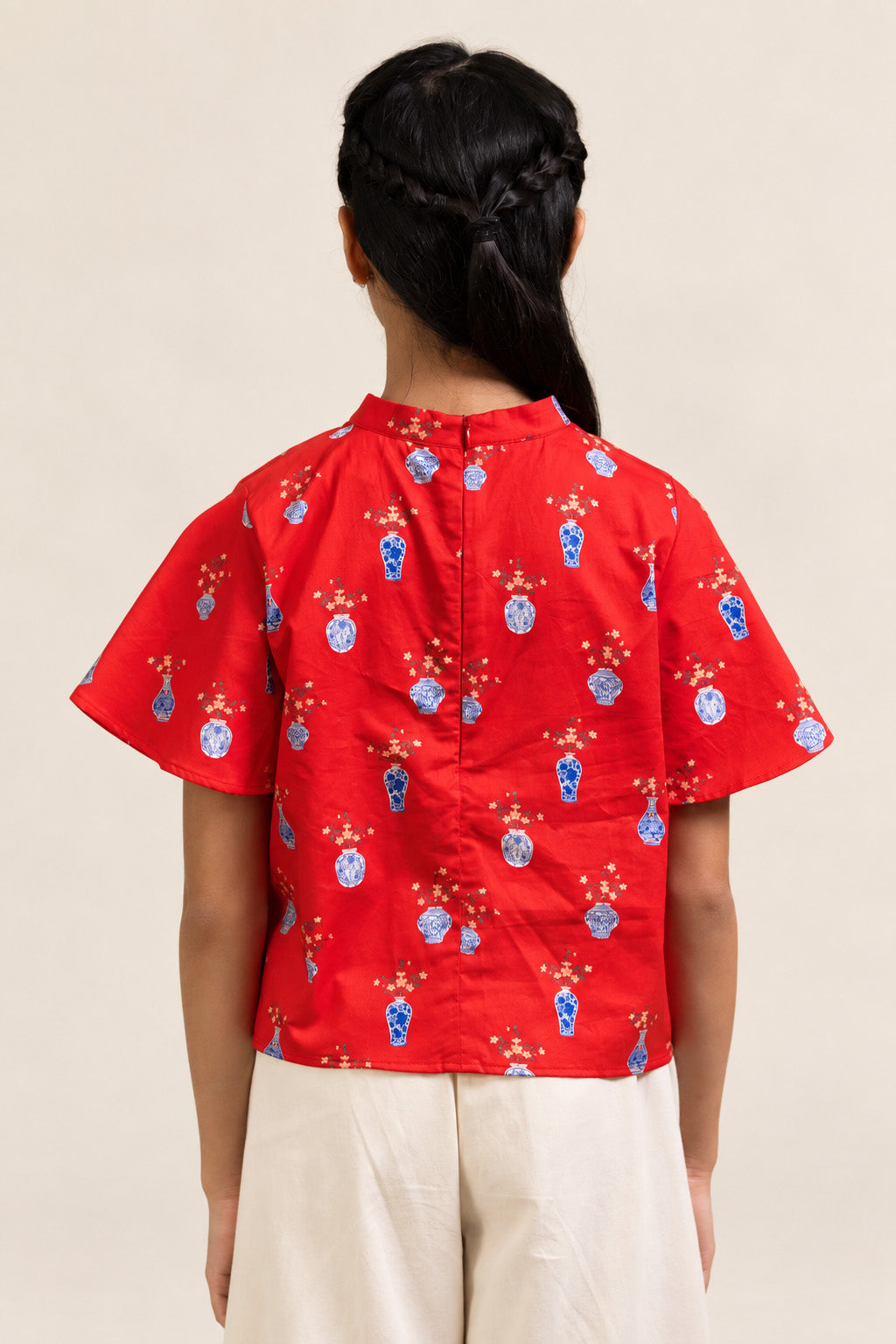 Amanda Top - Red Vases back