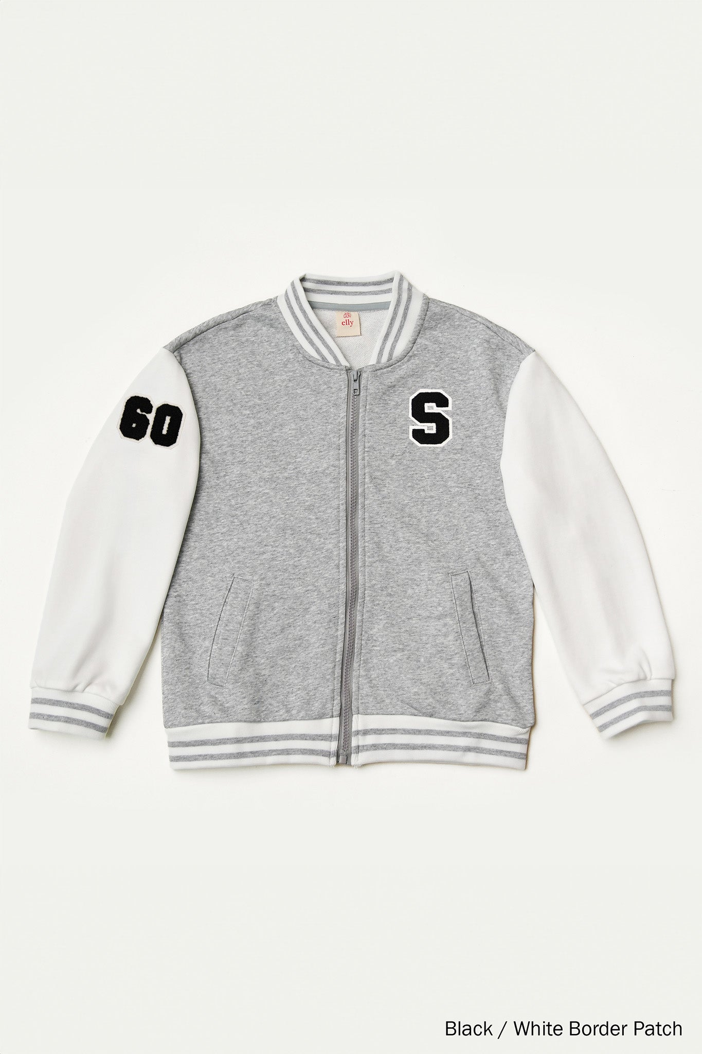 Personalisable Grey Bomber Jacket | The Elly Store