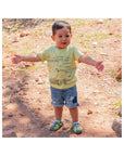 Pediped Flex Sahara Grey Lime Adventure Sandals