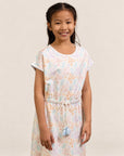 Hayley Dress - Cream Floral Bamboo