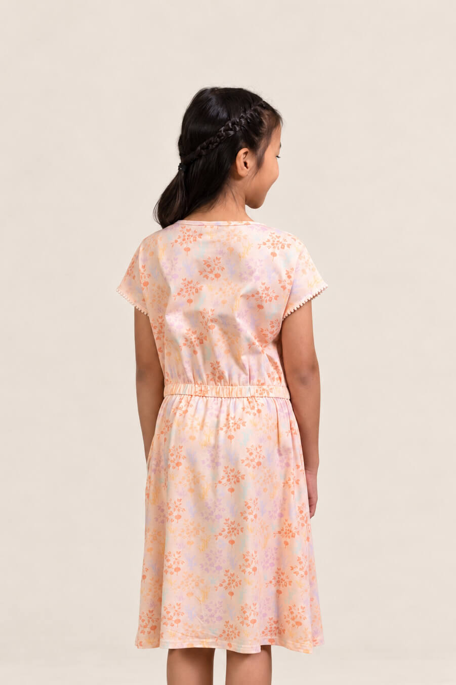 Hayley Dress - Pink Floral Bamboo