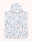 Hooded Robe Blue Road Trip