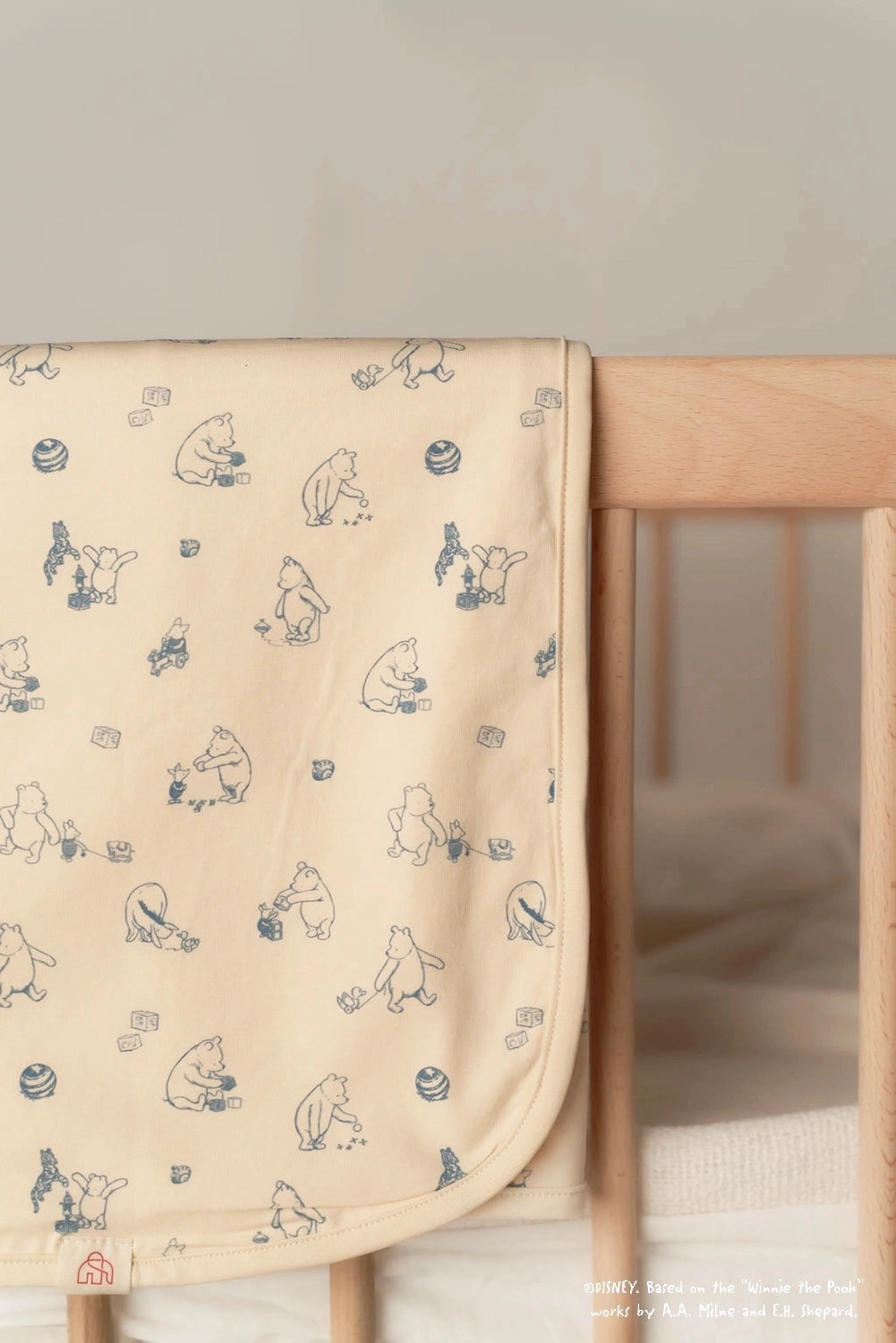 Jersey Blanket - Blue Playtime Pooh