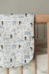 Jersey Blanket - Blue Hello Mickey cot