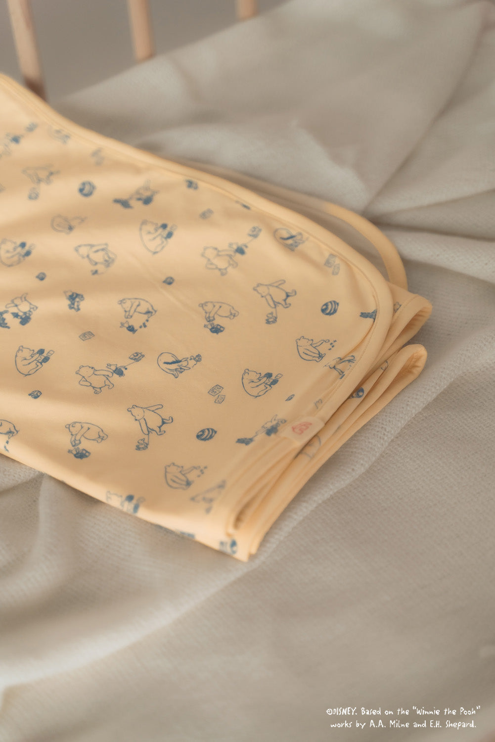 Jersey Blanket - blue Playtime Pooh