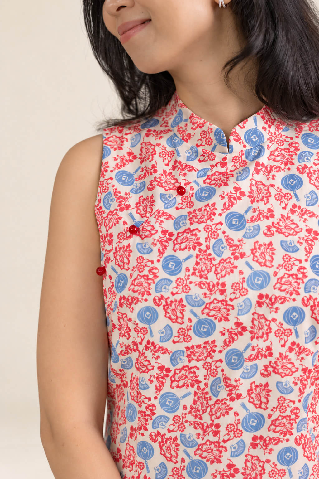 Ladies Mini Peony Cheongsam - Mickey Fanfare