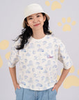 Ladies Crop Tee - Pastel Lucifer