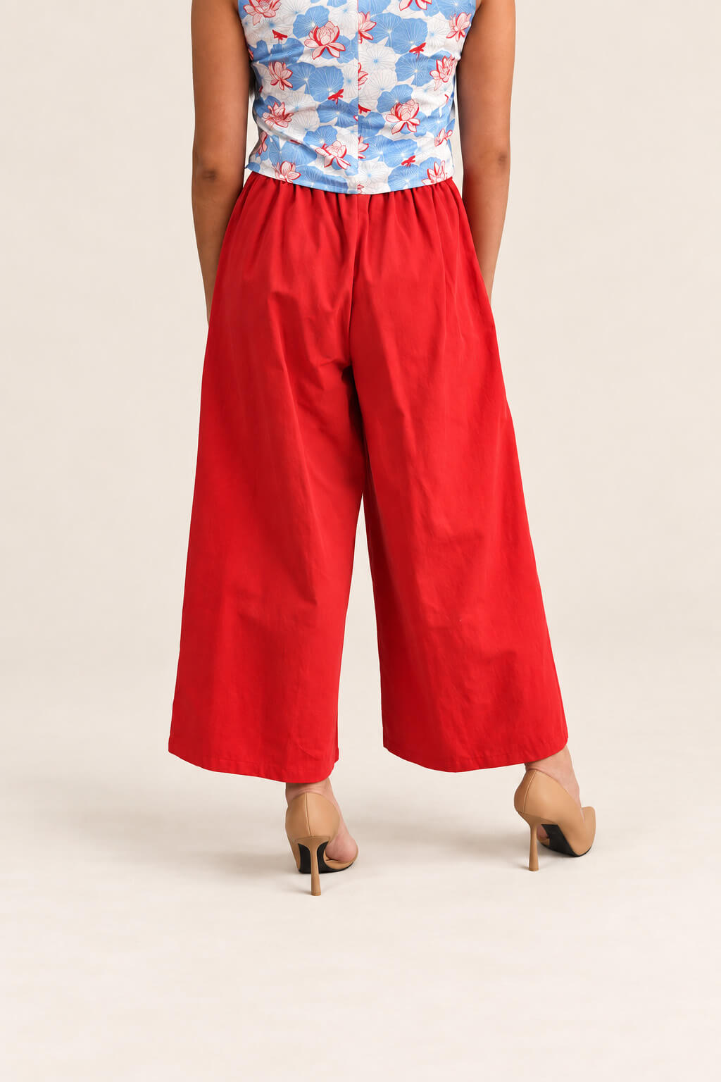 Ladies Nicole Pants - Red back