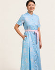 Ladies Sasha Dress - Blue Cranes