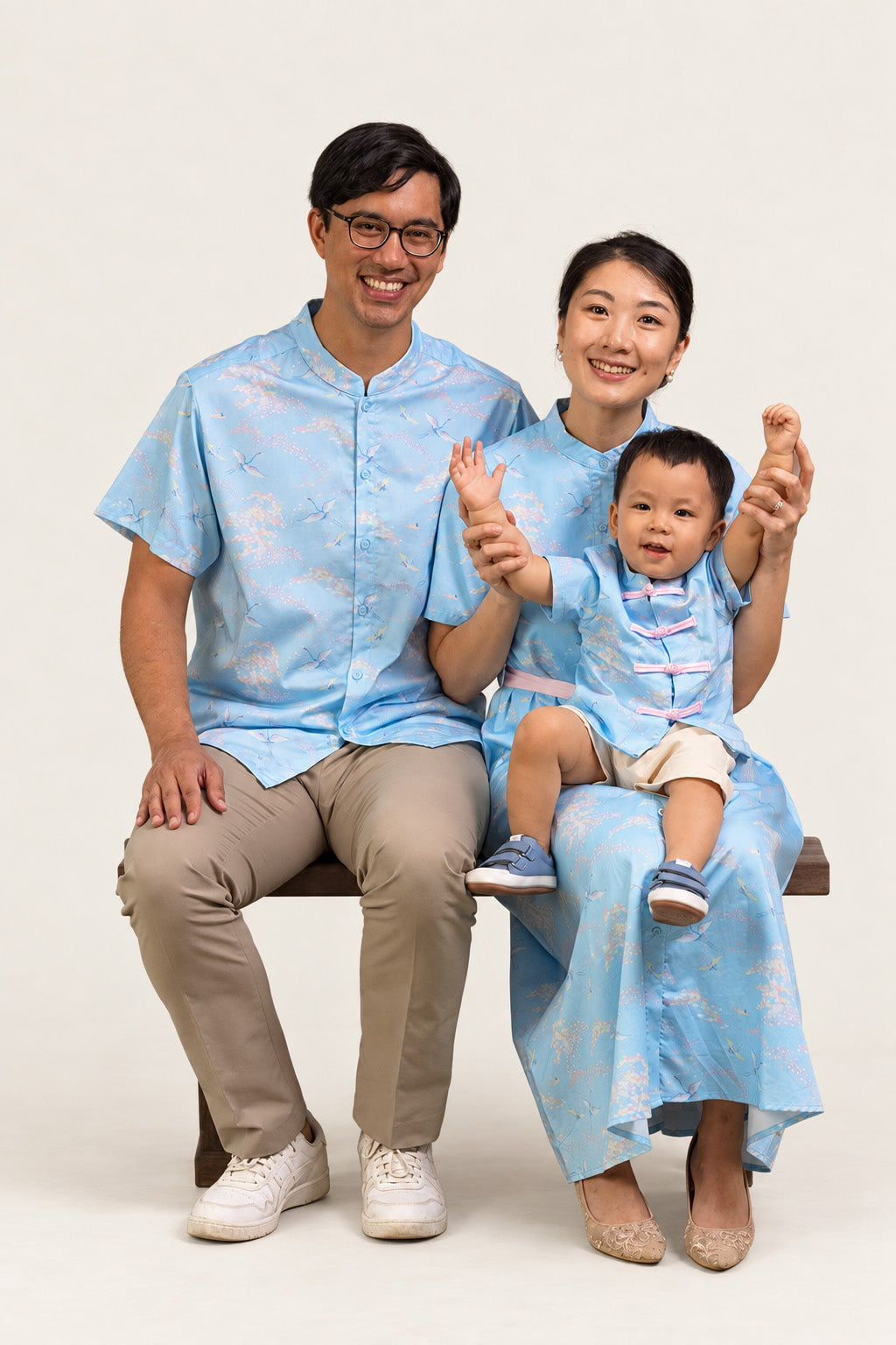 Ladies Sasha Dress - Blue Cranes