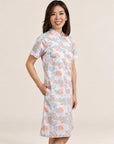 Ladies Wendy Cheongsam - Teal Lotus