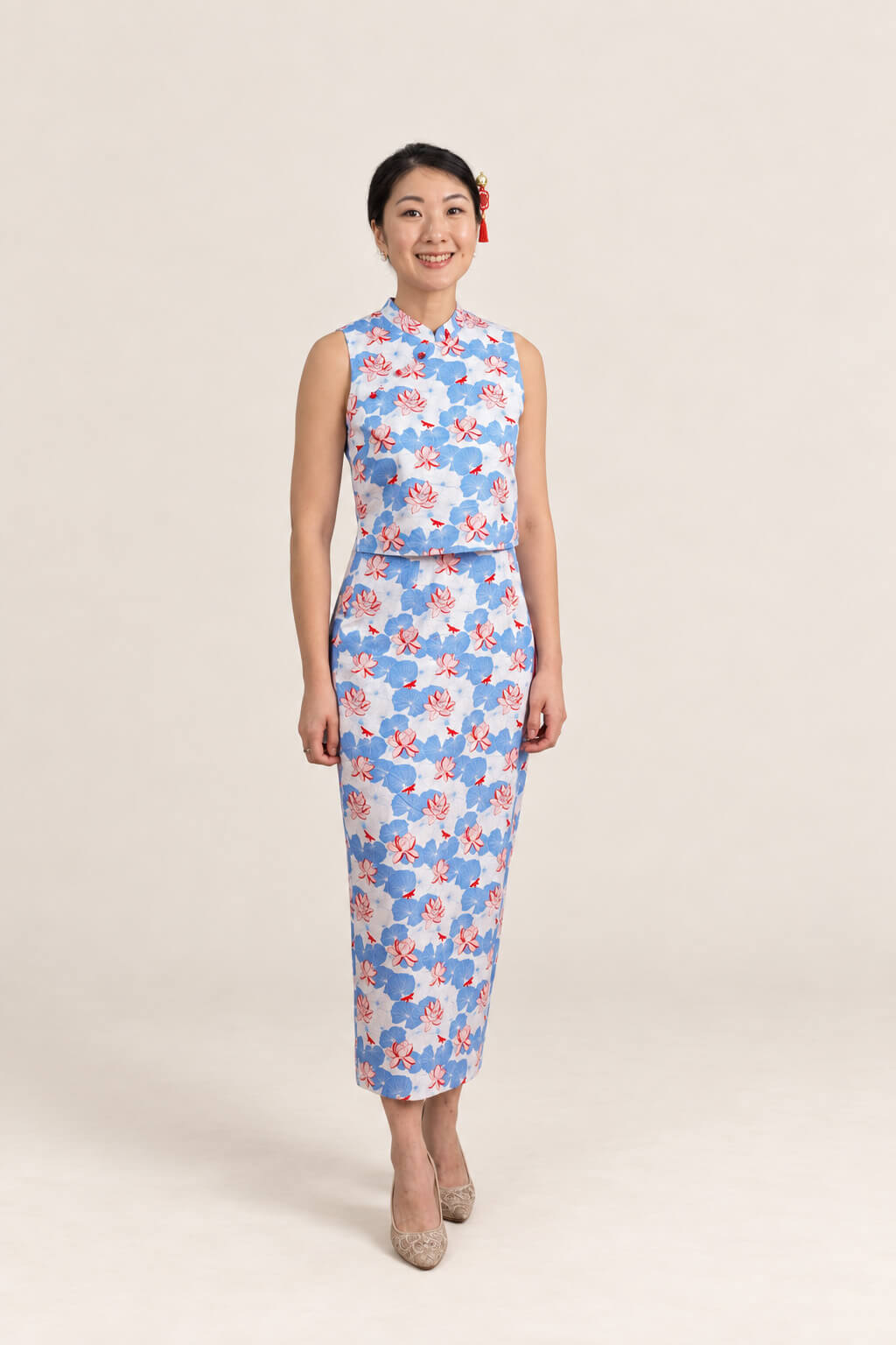 Ladies Amber Top - Blue Lotus