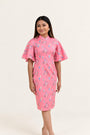 Ladies Renee Cheongsam - Pink Floral Lanterns