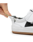 Tip Toey Joey Landy Sneakers - White / Black (Baby)