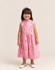 Luna Cheongsam - Pink Floral Lanterns