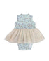 Jersey Luna Tulle Onesie - Blue Fans