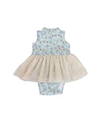 Jersey Luna Tulle Onesie - Blue Fans