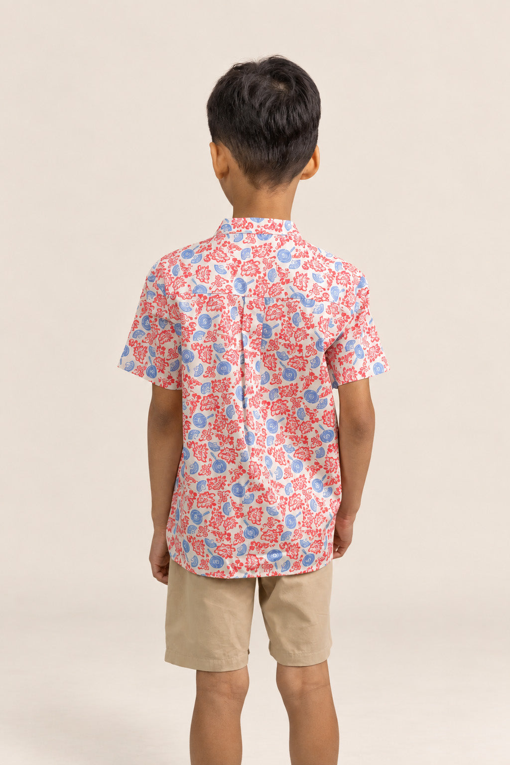 Mandarin-collared Shirt - Mickey Fanfare back