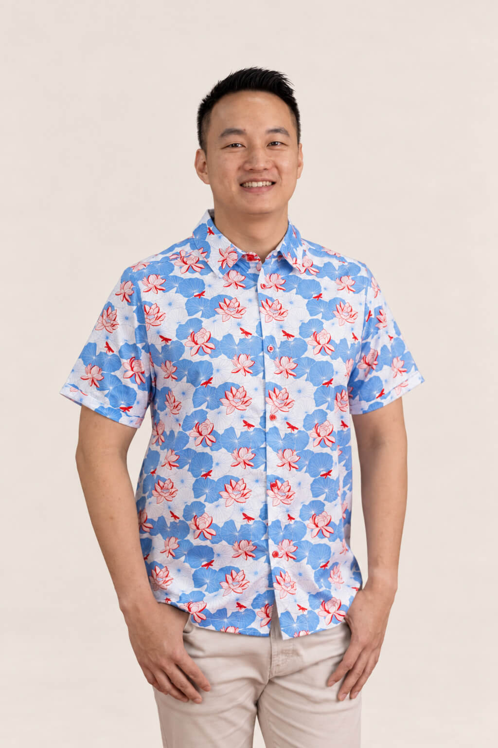 Men's Shirt - Blue Lotus