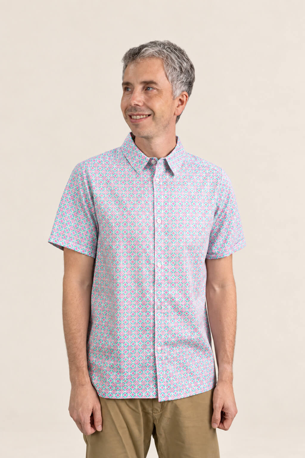Mens Pink Mosaic