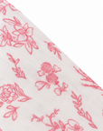 Bamboo Muslin Swaddle - Pink Blooming