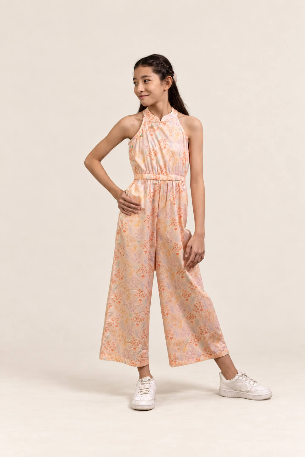 Kodi Jumpsuit - Pink Floral Bamboo