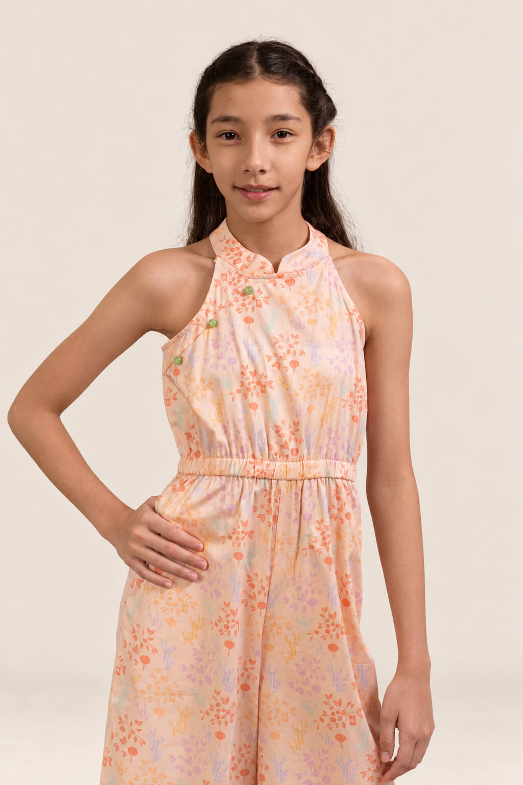 Kodi Jumpsuit - Pink Floral Bamboo