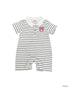 Short-Sleeve Polo Romper - Sailor Mickey Stripes