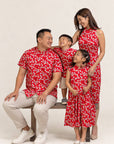 Twirly Cheongsam - Red Fans