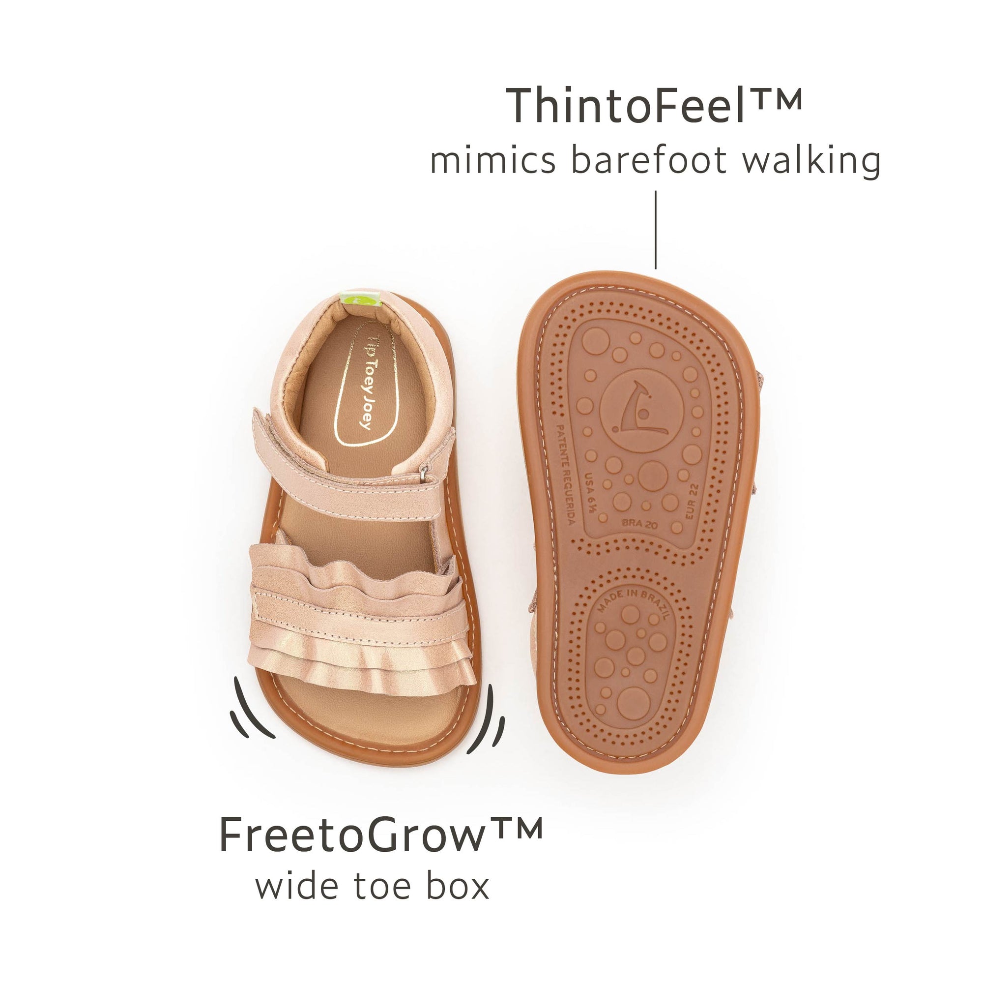 ruffy sandals Candy Dream