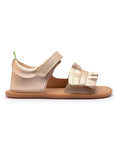 Tip Toey Joey Ruffy Sandal - Metallic Salmon