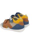 Biogateo Navy / Brown Open-Toed Sandals