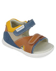 Biogateo Navy / Brown Open-Toed Sandals