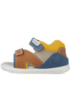 Biogateo Navy / Brown Open-Toed Sandals