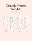 Four organic cotton swaddles with pooh designs 
