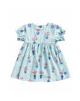 Scarlett Dress - Turquoise Vases