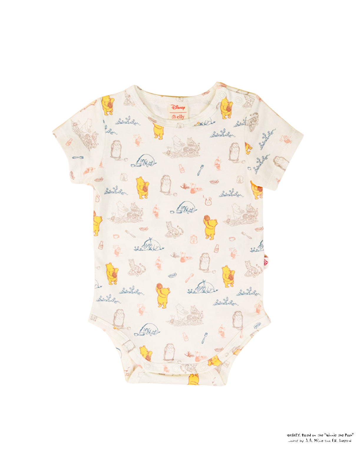 Short-Sleeve Onesie - Picnic With Pooh