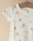 Short-Sleeve Onesie - Sleepy Cats