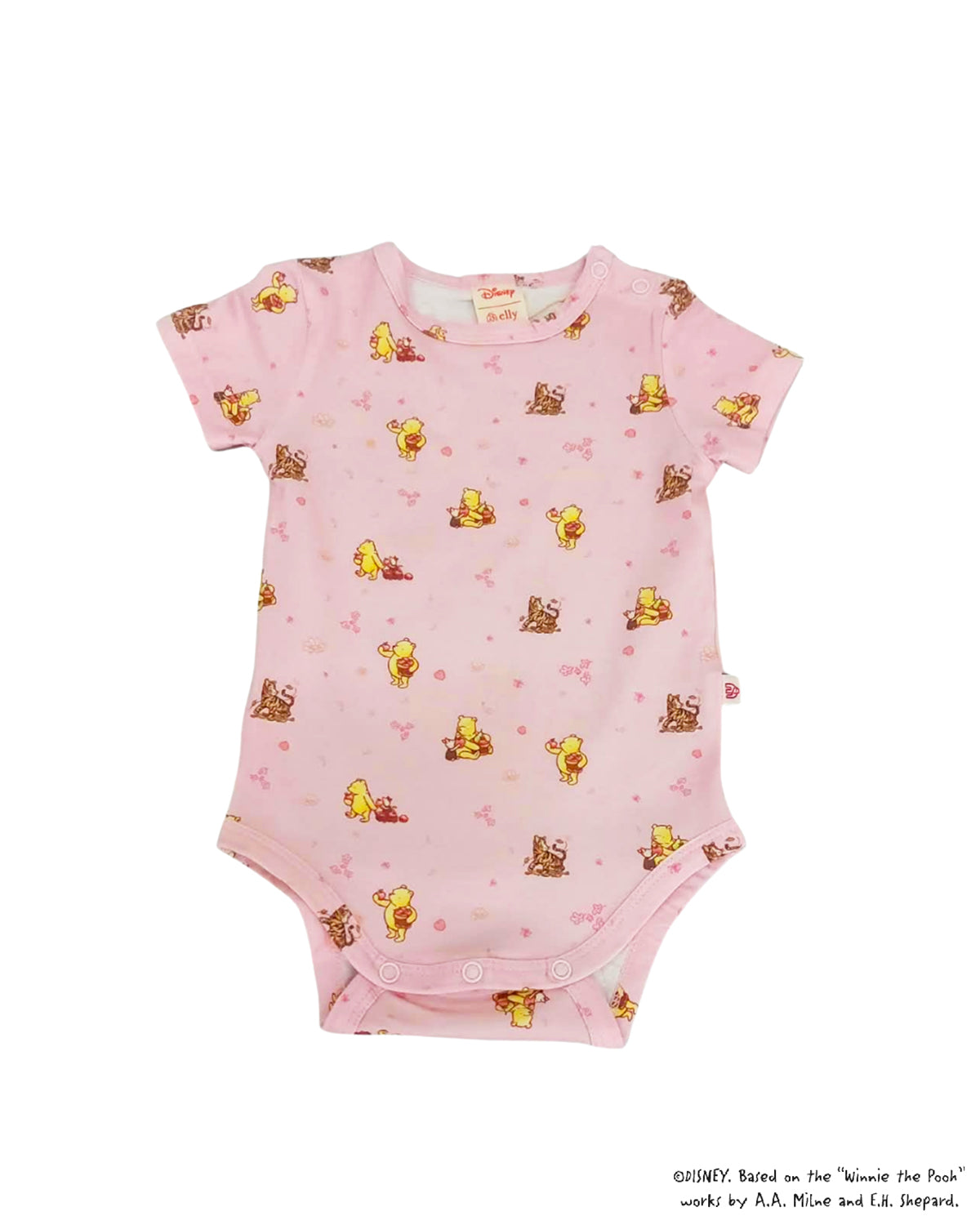 Short-Sleeve Onesie - Pink Harvest Pooh