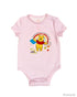 Short-Sleeve Onesie - Pink Rainbow Pooh