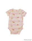 Short sleeve onesie pink strikes pooh