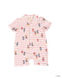 Mandarin-collared Polo Romper - Firecracker Mickey