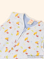 Sleeping bag blue trains pooh