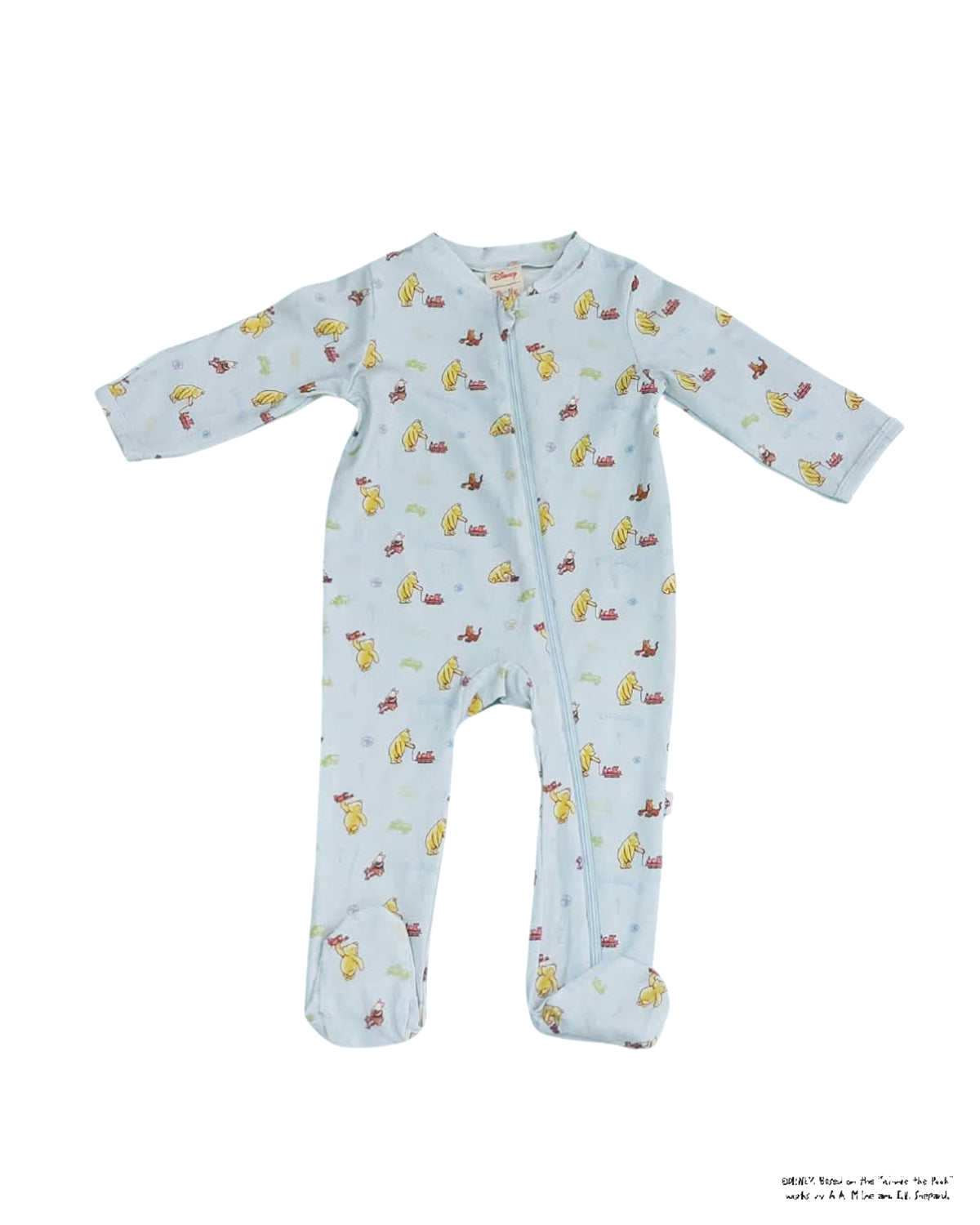 Sleepsuit Blue Trains Pooh