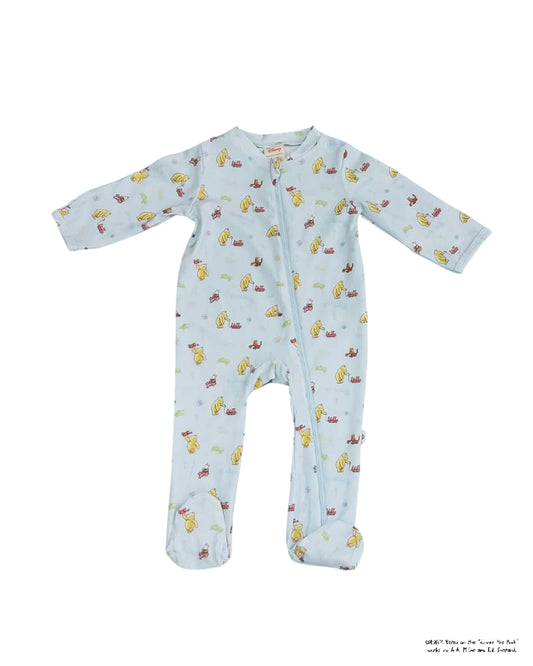 Sleepsuit Blue Trains Pooh