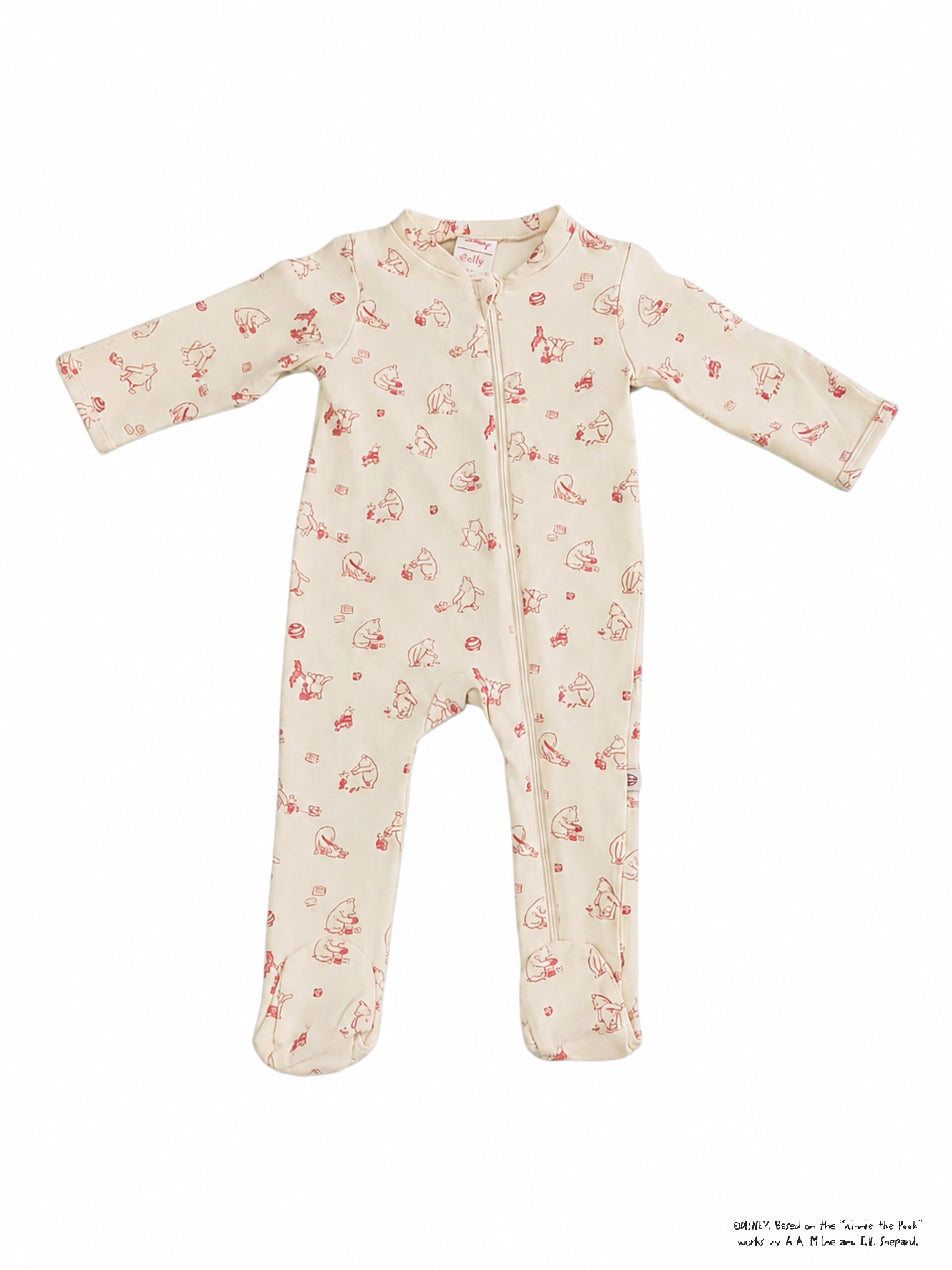 Sleepsuit - Fuchsia Playtime Pooh