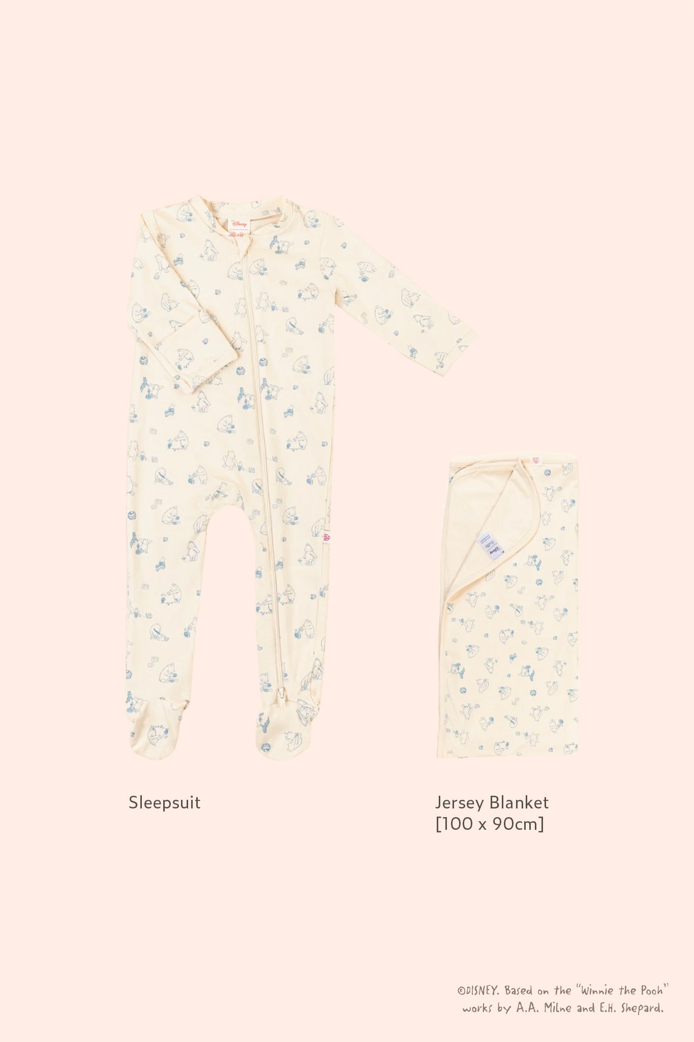 Signature Boy Gift Set Sleep suit and jersey blanket